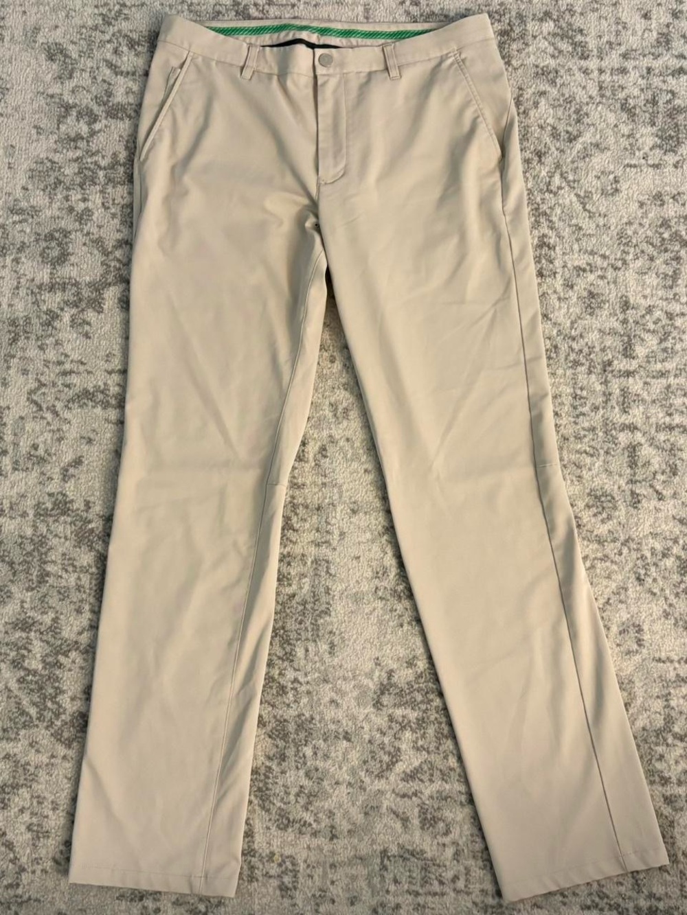 Men’s Bonobos Slim Tan/Cream Golf Pants Size 35/34